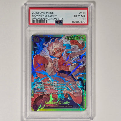 PSA 10 Monkey D Luffy OP05-119 Secret Rare Awakening of the New Era