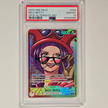 PSA 10 Belo Betty OP05-002 Alternate Art Awakening of the New Era