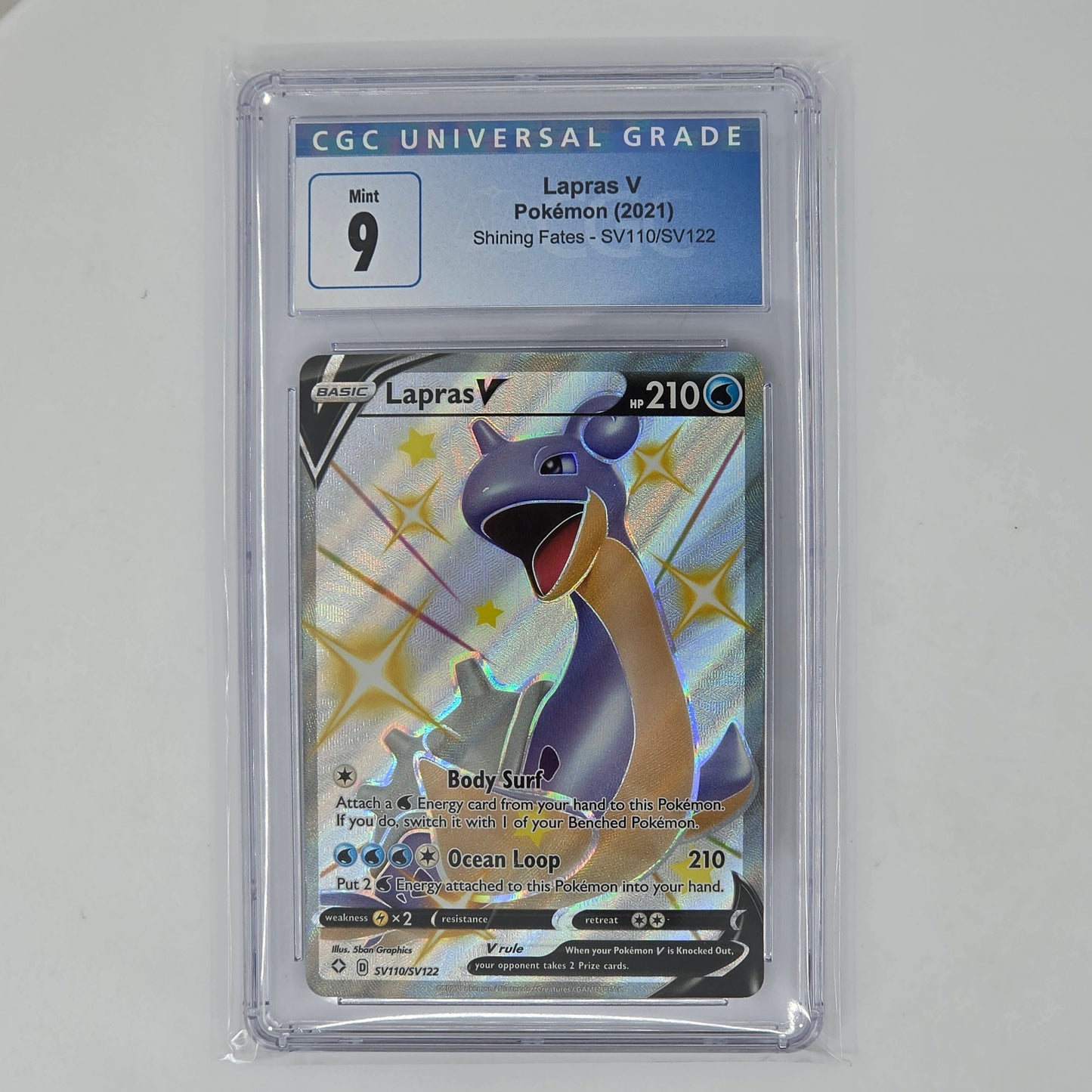 CGC 9 Lapras V SV110 Pokemon Shining Fates