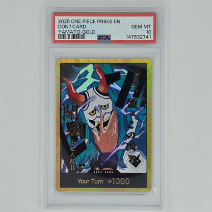 PSA 10 Yamato Gold Don!! Card 2025 One Piece PRB02 147632741