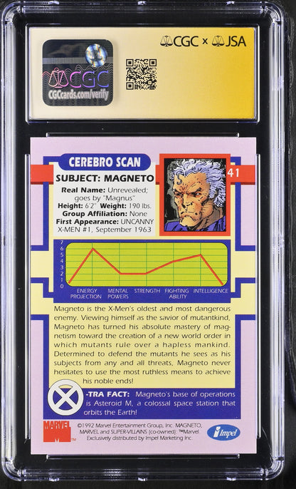 CGC 10 Magneto 41 X-Men Series I 6043653004 (Back)