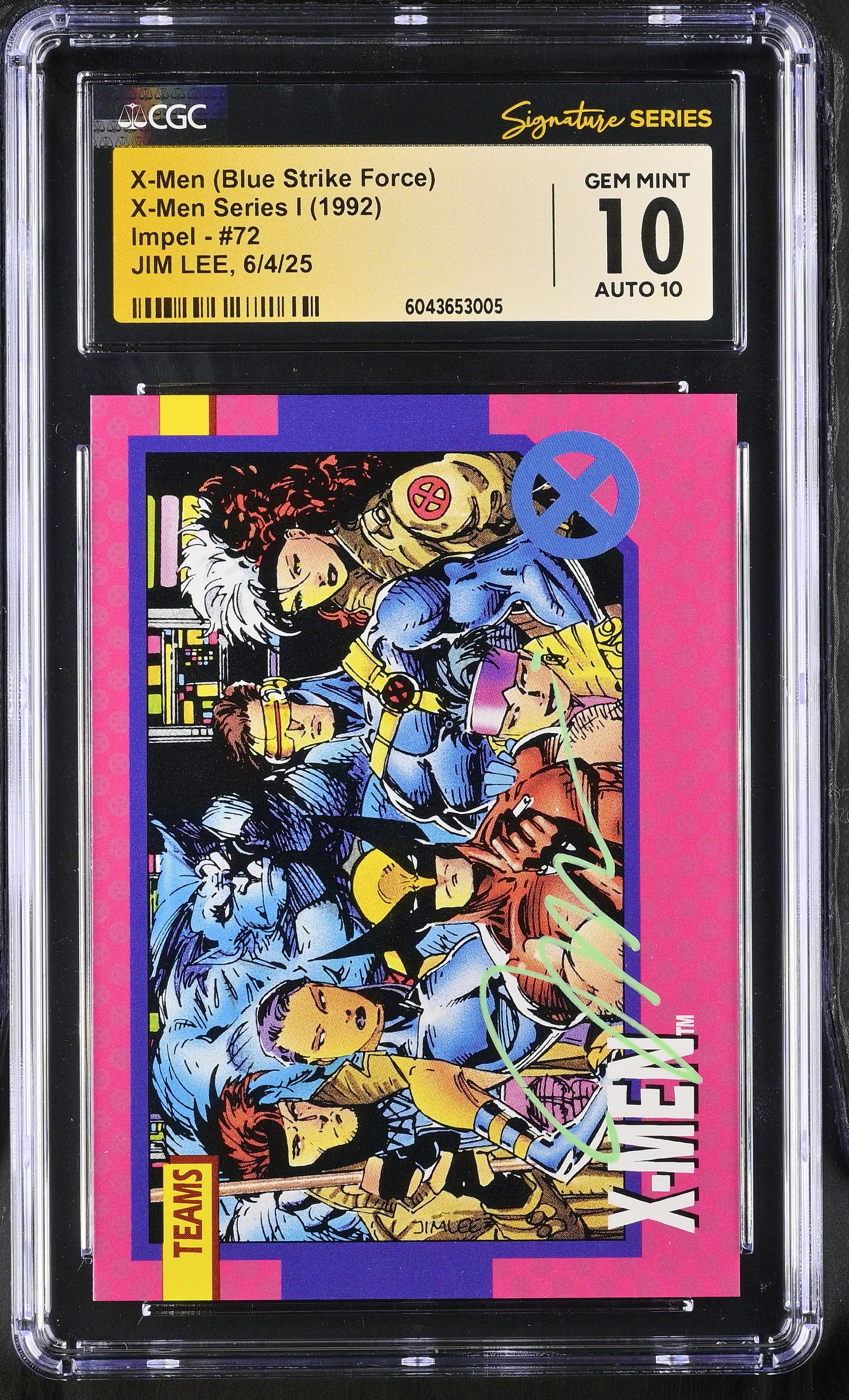 CGC 10 X-Men (Blue Strike Force) 72 X-Men Series I 6043653005
