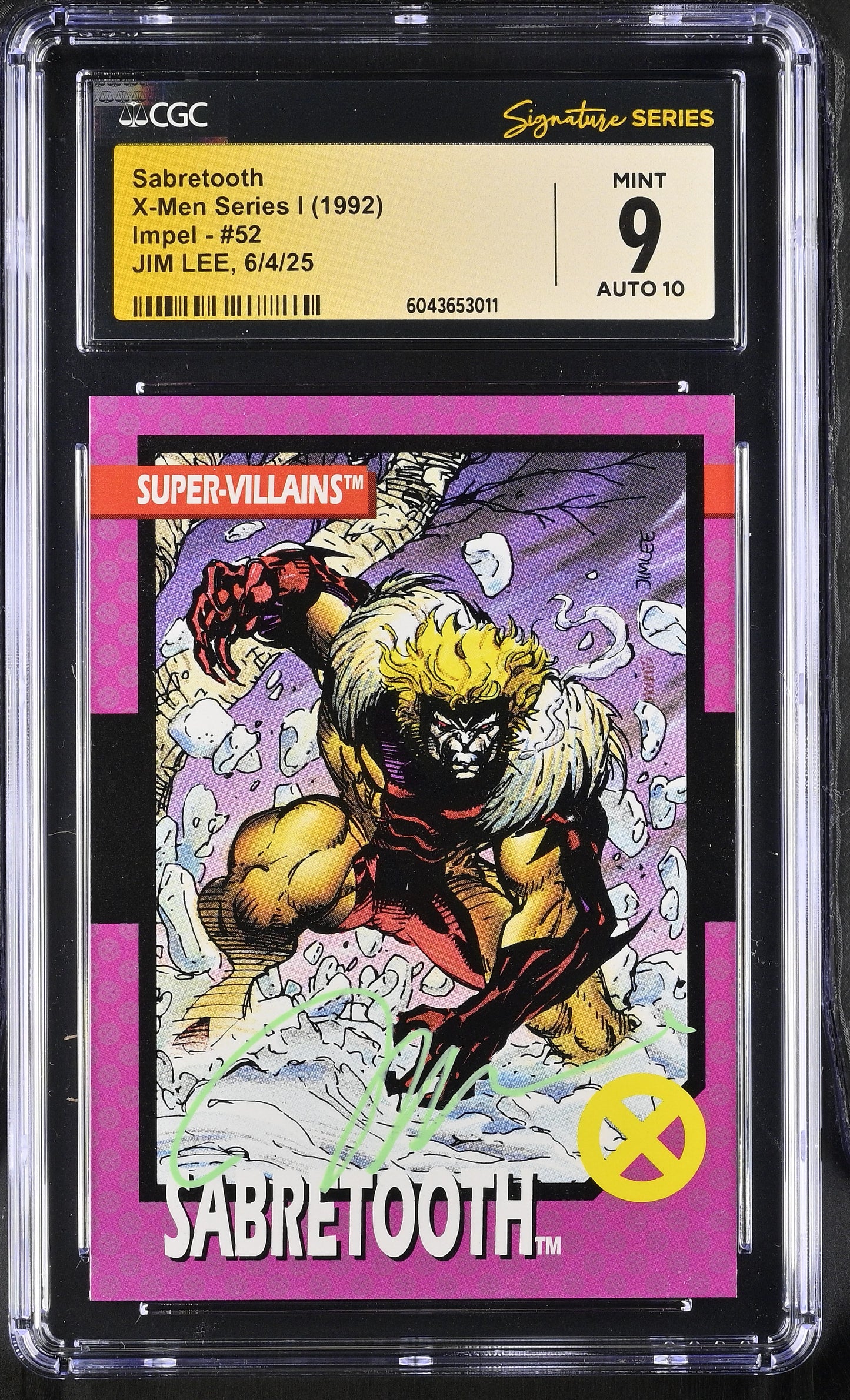 CGC 9 Sabretooth 52 X-Men Series I 6043653011