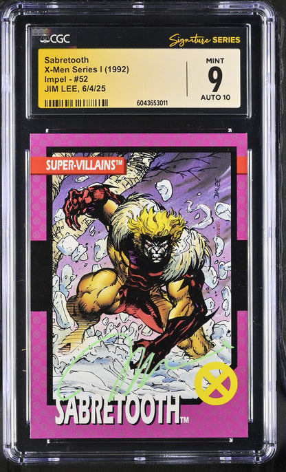 CGC 9 Sabretooth 52 X-Men Series I 6043653011