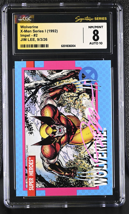 CGC 8 Wolverine 2 X-Men Series I Jim Lee SS 6201836004