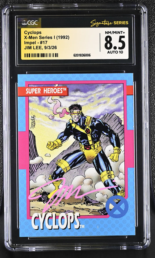 CGC 8.5 Cyclops 17 X-Men Series I Jim Lee SS 6201836006