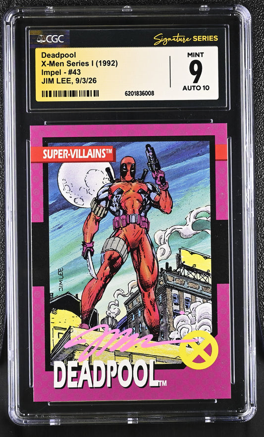 CGC 9 Deadpool 43 X-Men Series I Jim Lee SS 6201836008