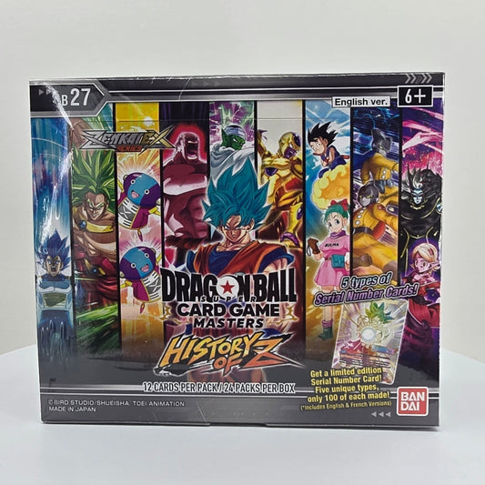 Dragon Ball Super Masters TCG: Zenkai Set 10 B27 History of Z Booster Box