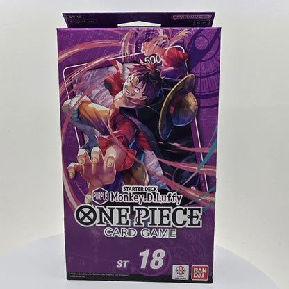 ENGLISH One Piece TCG: Purple - Monkey.D.Luffy ST-18 Starter Deck Front