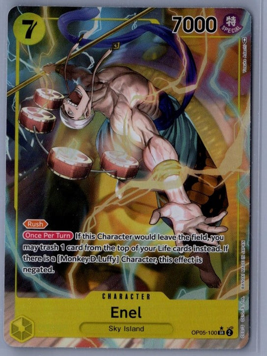 Enel OP05-100 Super Rare Alt Art Awakening of the New Era One Piece Front
