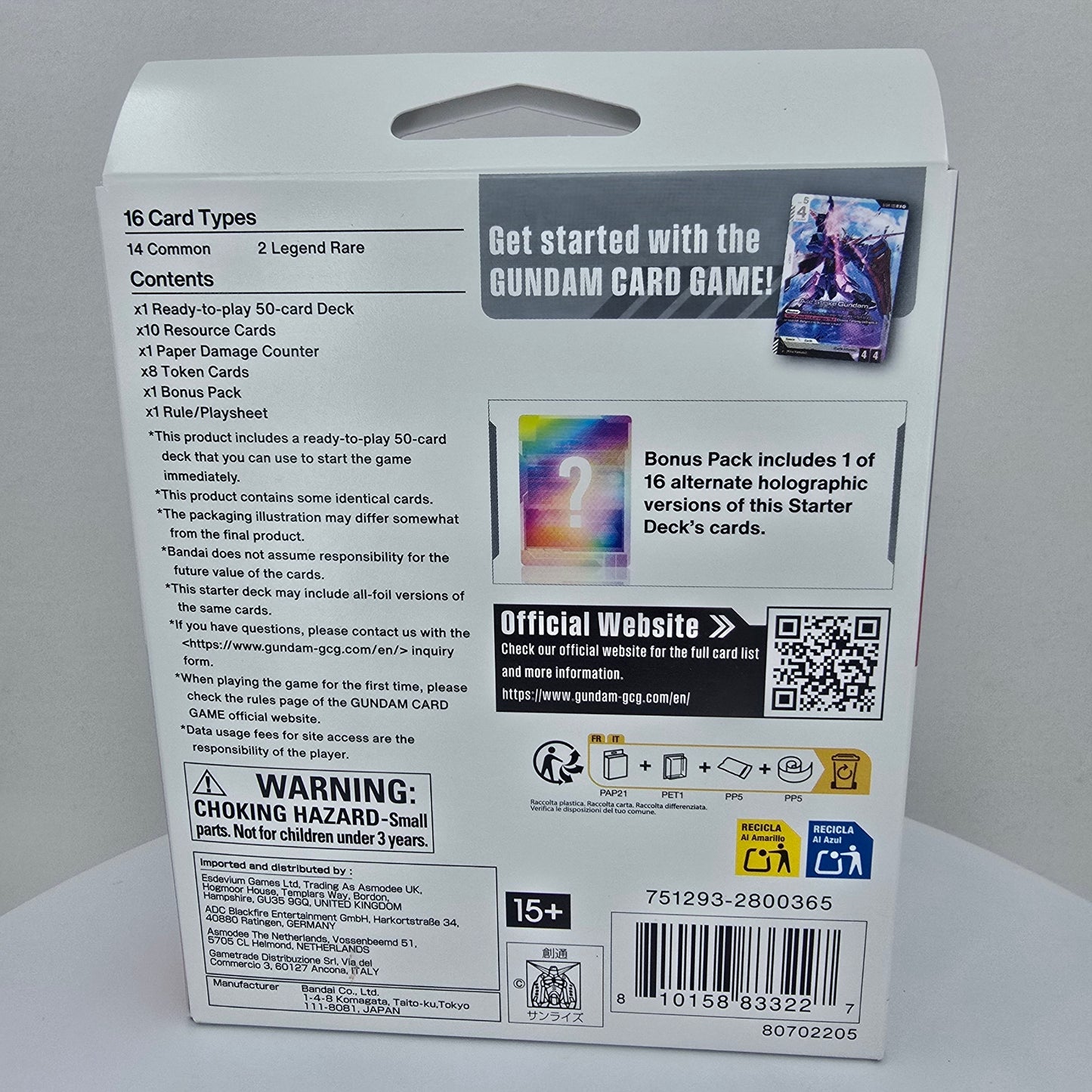 Gundam TCG: SEED Strike ST04 Starter Deck Back