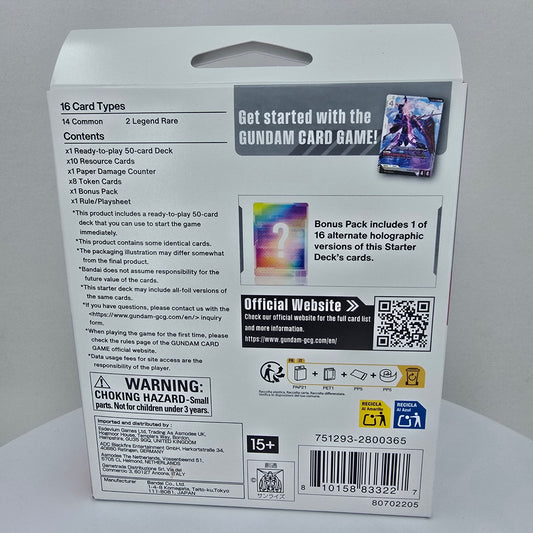 Gundam TCG: SEED Strike ST04 Starter Deck Back