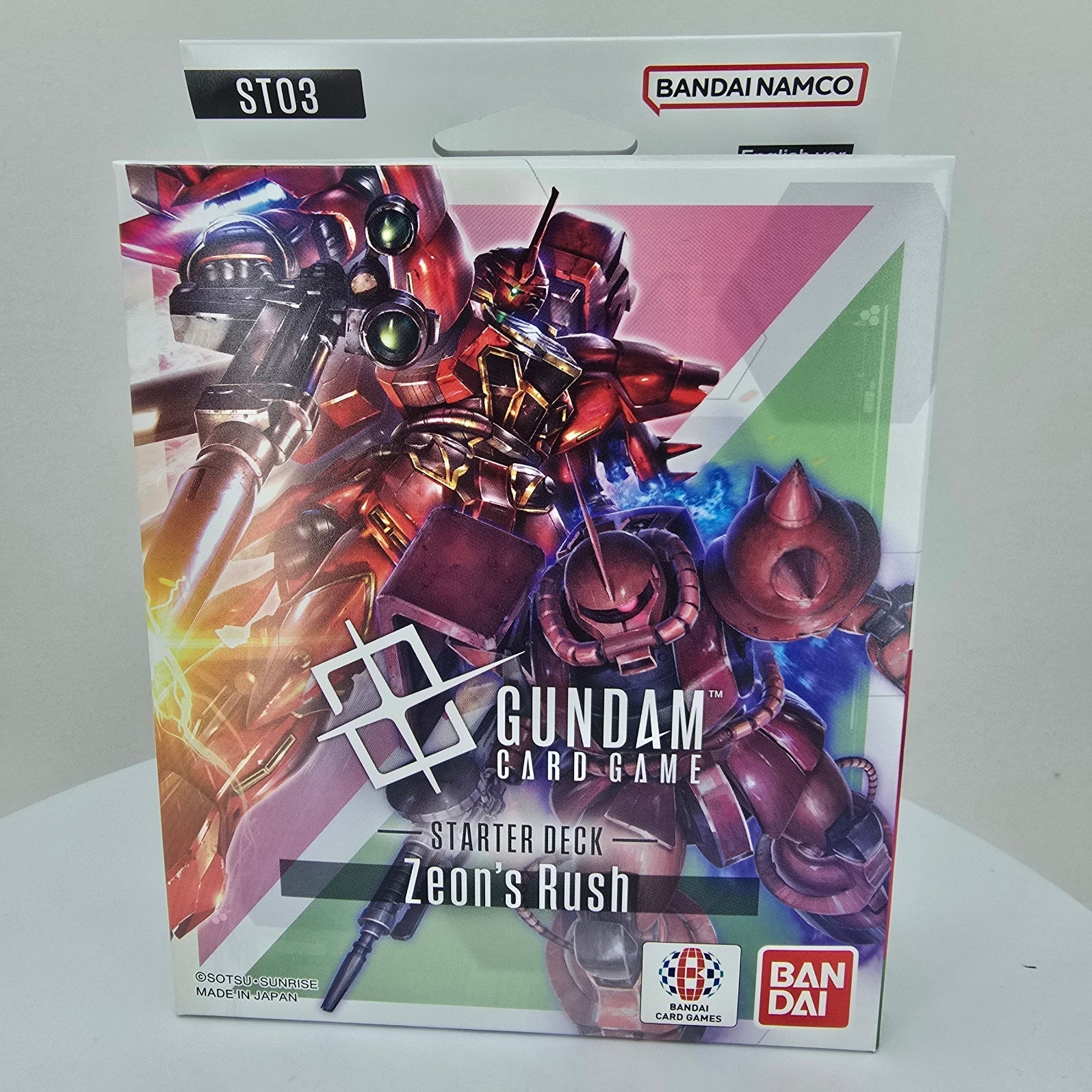 Gundam TCG: Zeon's Rush ST03 Starter Deck Front