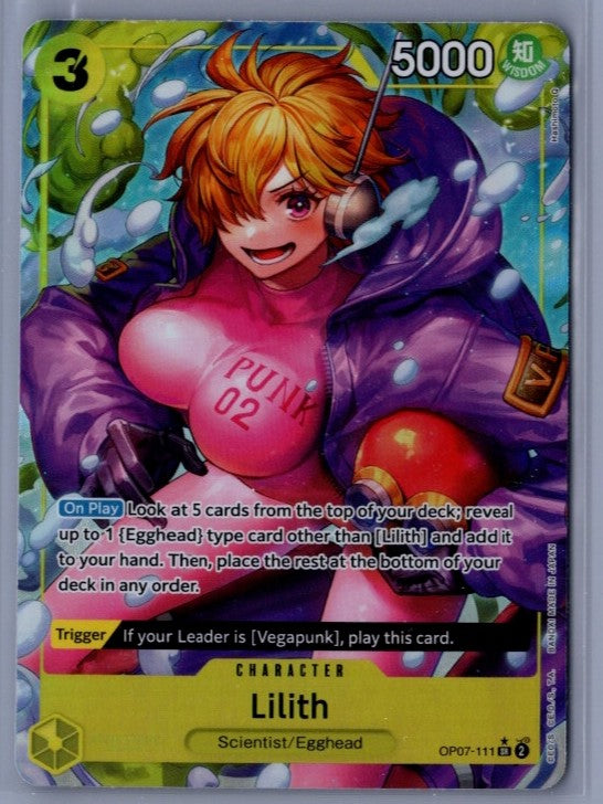 Lilith OP07-111 Super Rare Parallel 500 Years in the Future One Piece Front