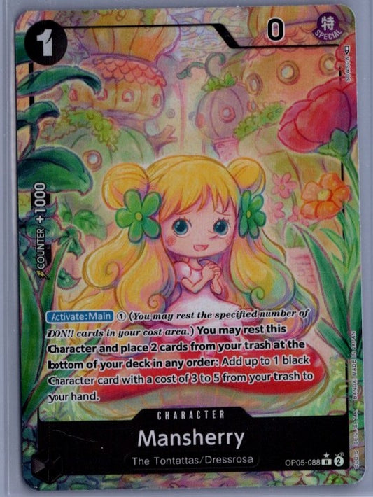 Mansherry OP05-088 Rare Alt Art Awakening of the New Era One Piece Front