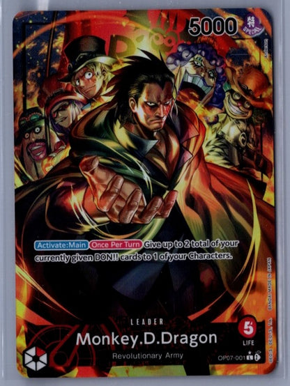 Monkey D Dragon OP07-001 Leader Parallel 500 Years in the Future One Piece Front