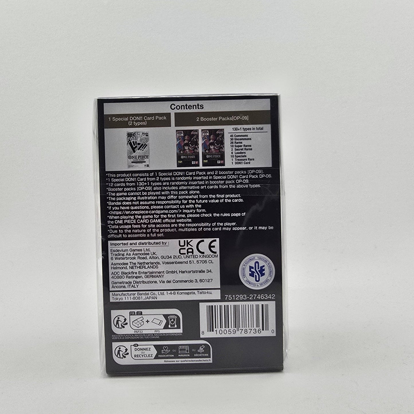 One Piece TCG: DP-06 Emperors in the New World Double Pack Set V6 Back