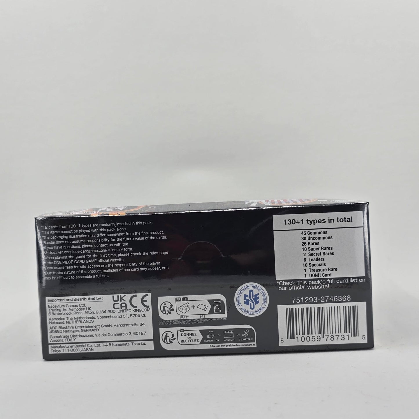 One Piece TCG: OP-09 Emperors in the New World English Booster Box Back