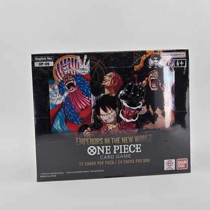One Piece TCG: OP-09 Emperors in the New World English Booster Box Front