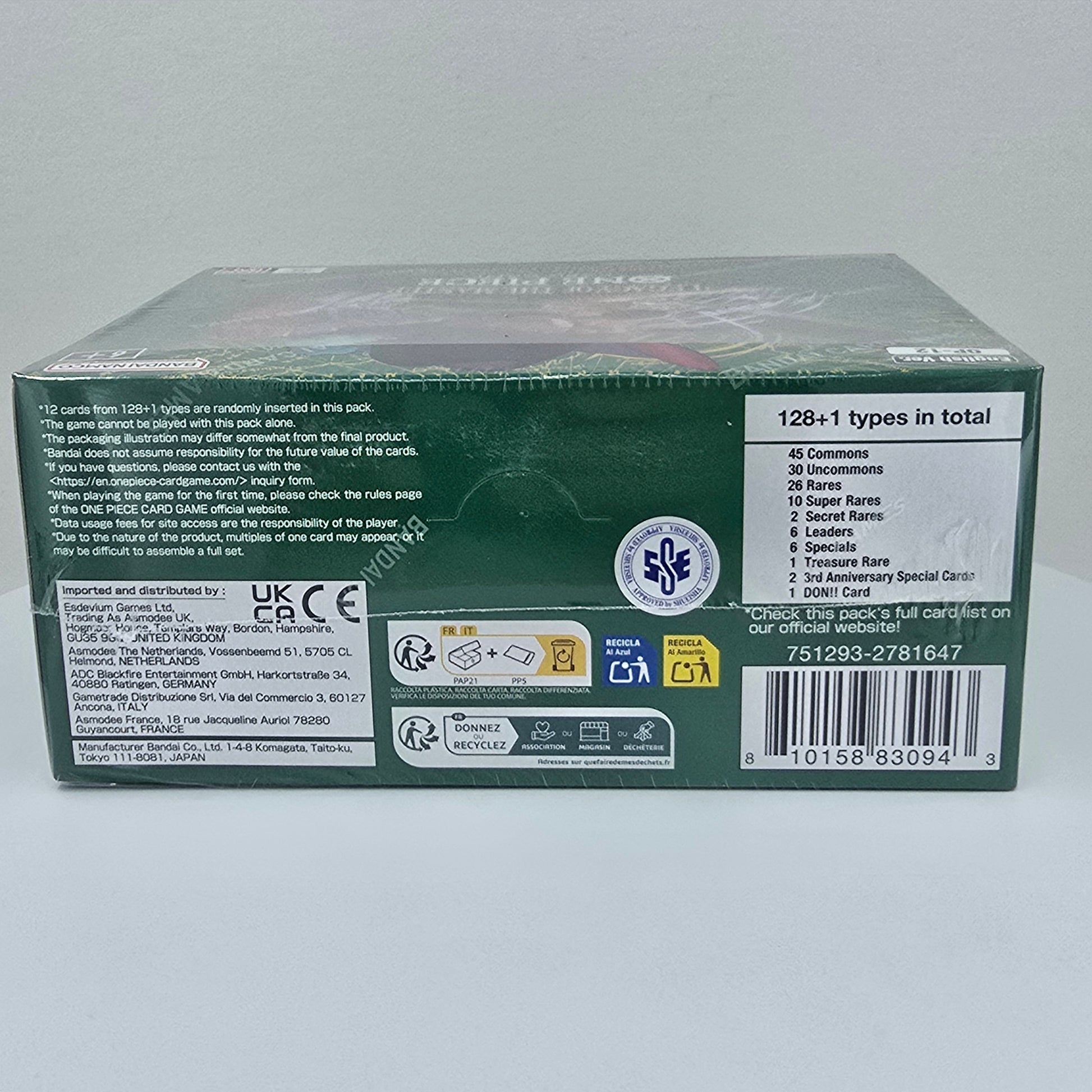 One Piece TCG: OP-12 Legacy of the Master English Booster Box Back
