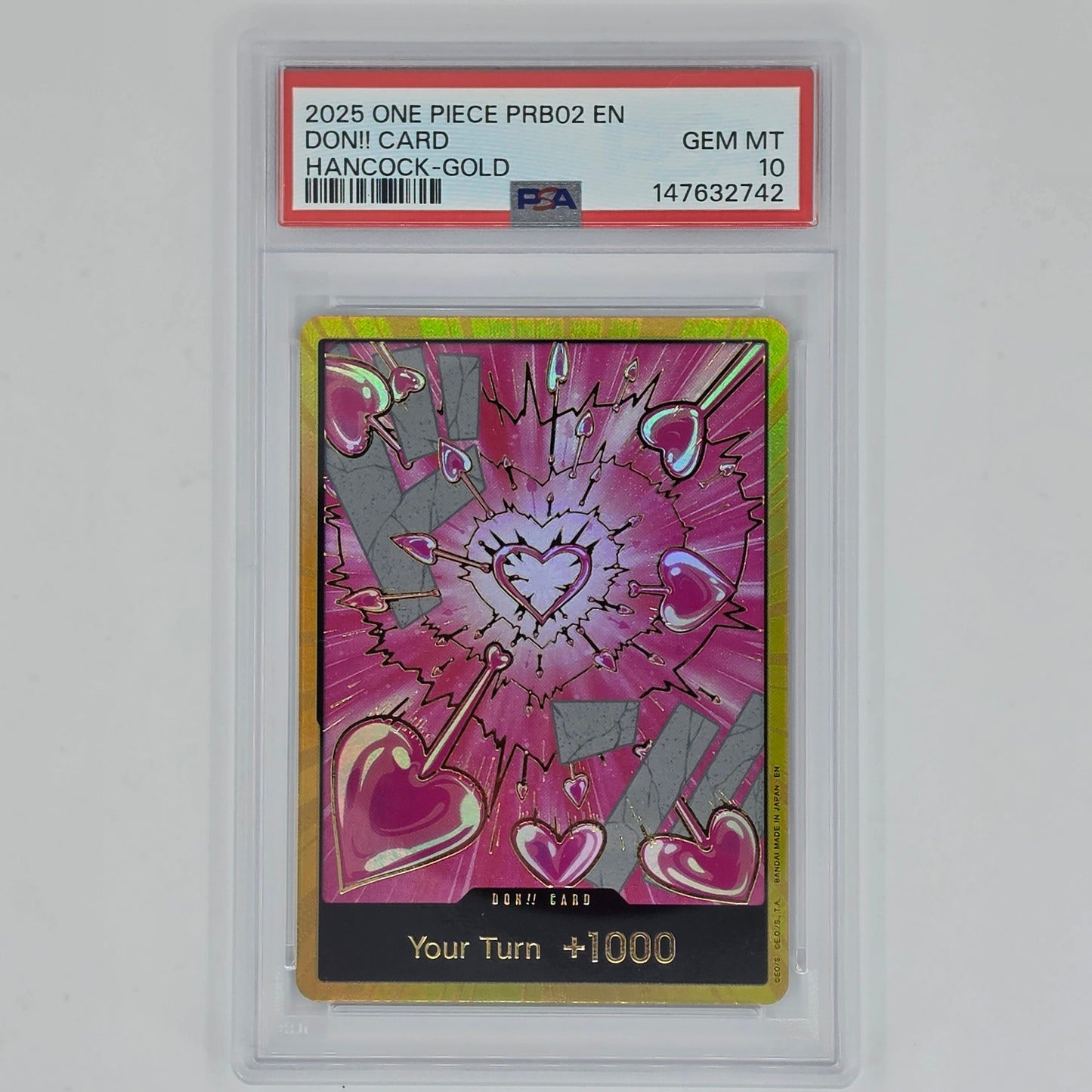 PSA 10 Boa Hancock Gold  Don!! Card 2025 One Piece PRB02 147632742 Front