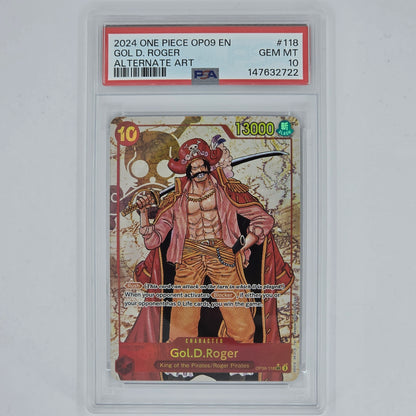 PSA 10 Gol D Roger Alternate Art 2024 One Piece OP09 Emperors in the New World 147632722 Front
