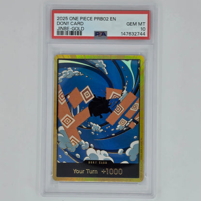 PSA 10 Jinbe Gold Don!! Card 2025 One Piece PRB02 147632744 Front