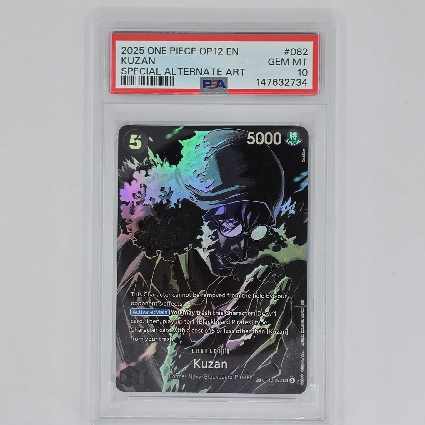 PSA 10 Kuzan Special Alternate Art 2025 One Piece OP12 Legacy of the Master 147632734 Front