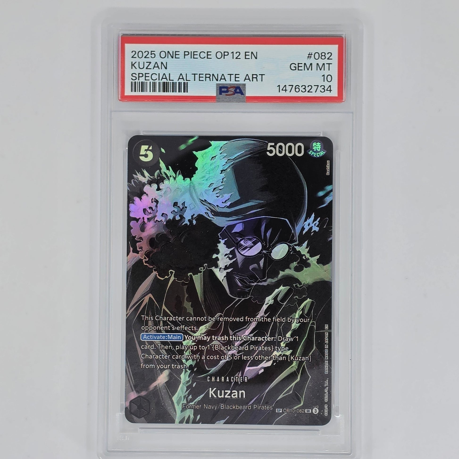 PSA 10 Kuzan Special Alternate Art 2025 One Piece OP12 Legacy of the Master 147632734 Front
