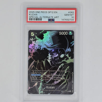 PSA 10 Kuzan Special Alternate Art 2025 One Piece OP12 Legacy of the Master 147632734 Front