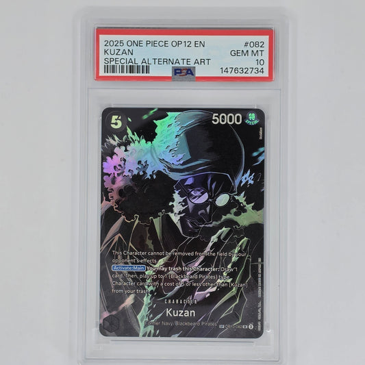 PSA 10 Kuzan Special Alternate Art 2025 One Piece OP12 Legacy of the Master 147632734 Front