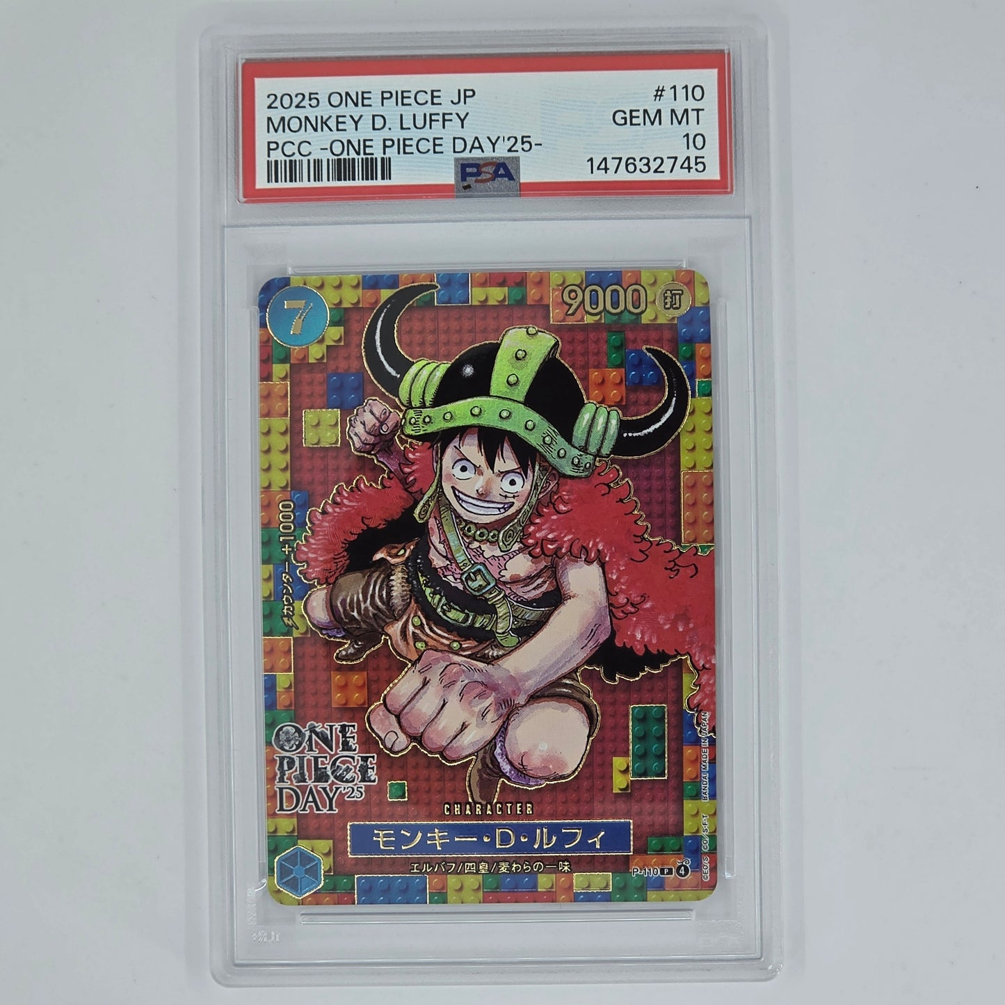 PSA 10 Monkey D Luffy 2025 One Piece Japanese Premium Card Collection One Piece Day '25 147632745 Front