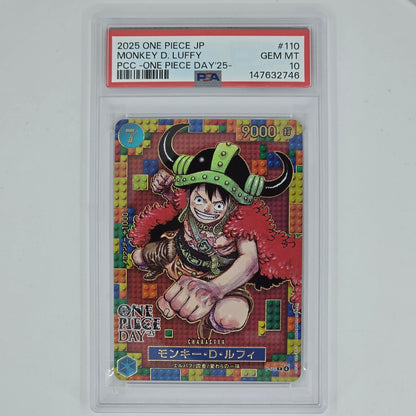 PSA 10 Monkey D Luffy 2025 One Piece Japanese Premium Card Collection One Piece Day '25 147632746 Front