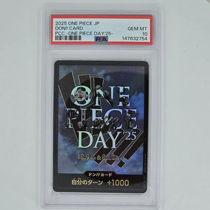 PSA 10 Monkey D Luffy 2025 One Piece Japanese Premium Card Collection One Piece Day '25 147632754 Front