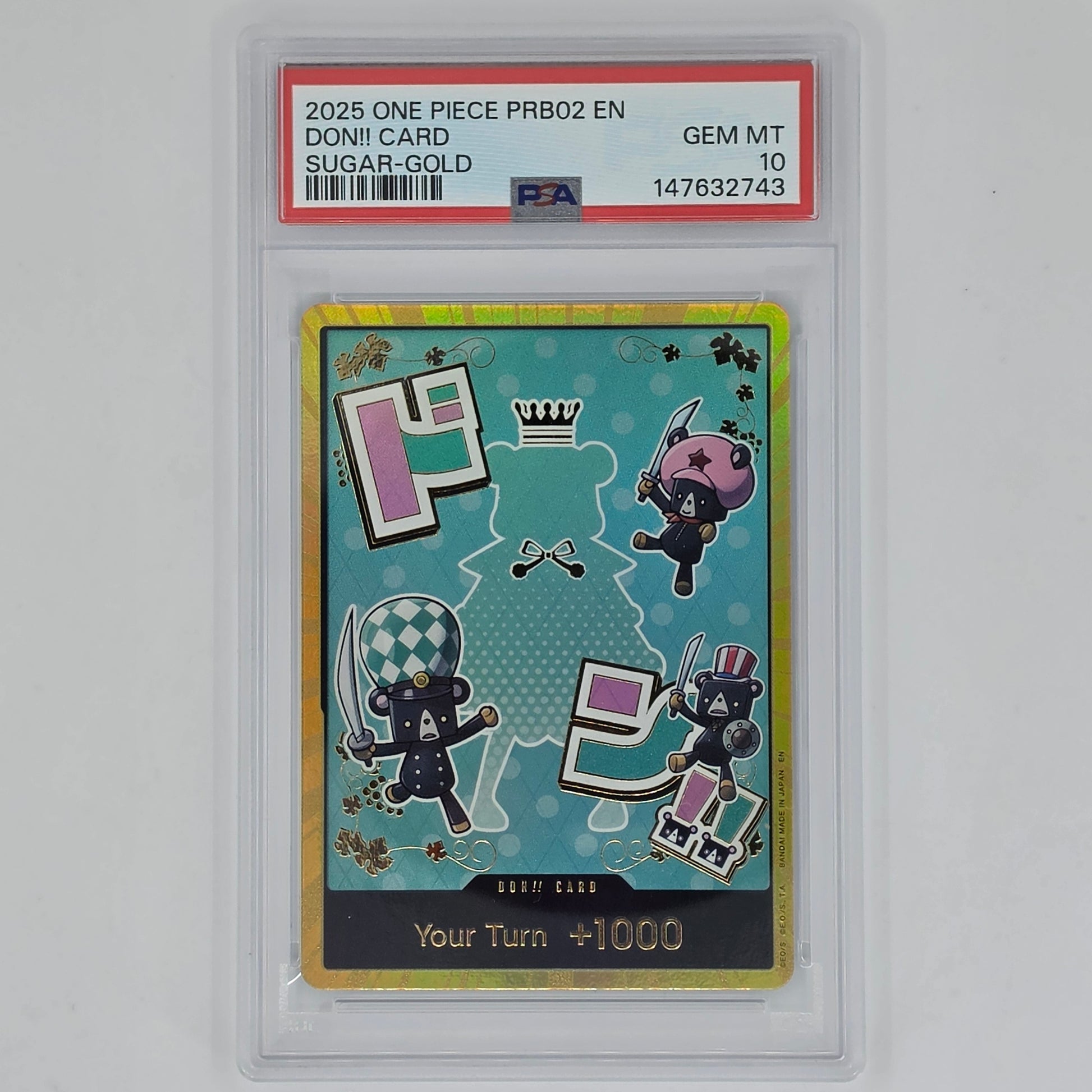 PSA 10 Sugar Gold Don!! Card 2025 One Piece PRB02 147632743 Front