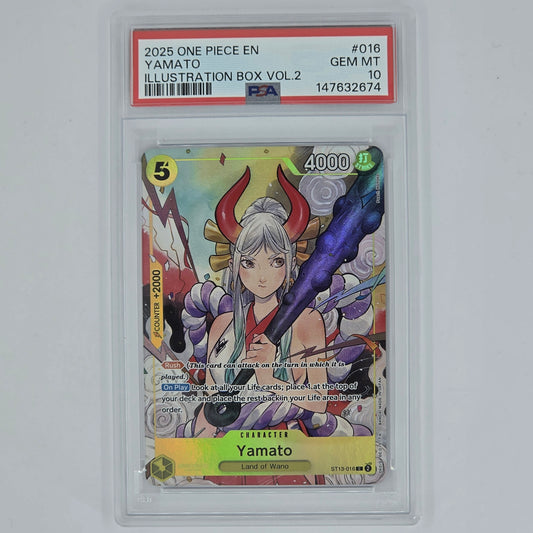 PSA 10 Yamato Promo 2025 One Piece Illustration Box Vol 2 147632674 Front