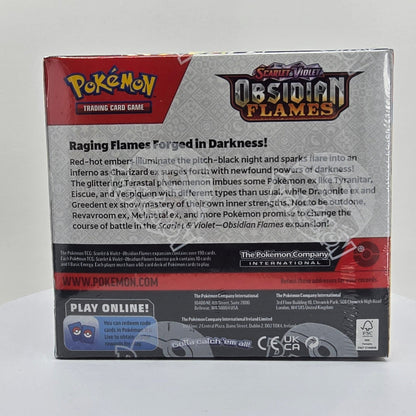 Pokemon TCG: Scarlet & Violet: Obsidian Flames Booster Box Back