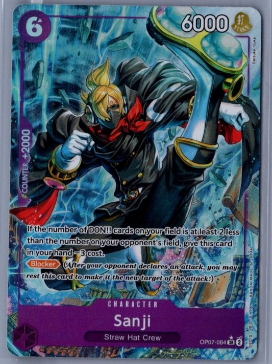 Sanji OP07-064 Super Rare Parallel 500 Years in the Future One Piece Front