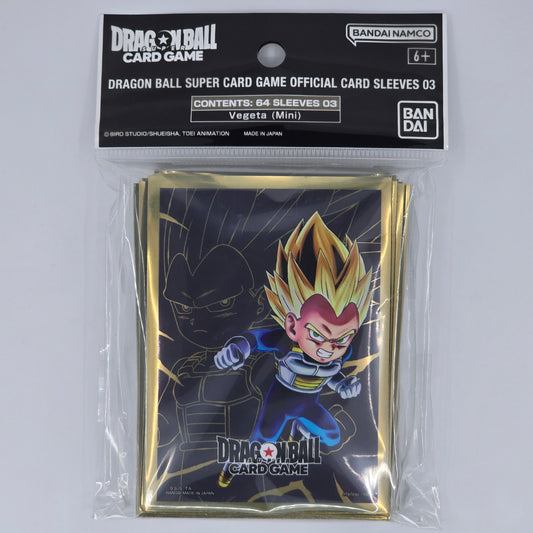 Vegeta (Mini) Dragon Ball Super TCG: Official Sleeves Front