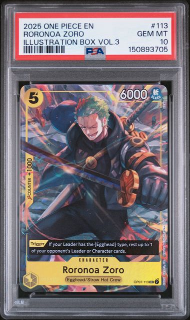 PSA 10 Roronoa Zoro 113 One Piece Promos 150893705
