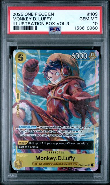 PSA 10 Monkey D. Luffy 109 One Piece Promos 153610960