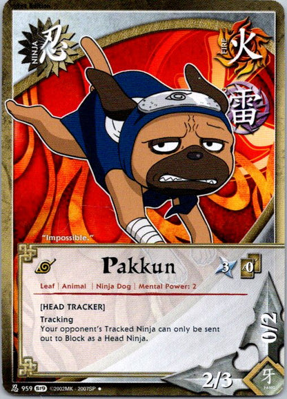 Pakkun Ninja 959 Uncommon S19 Path of Pain Naruto CCG