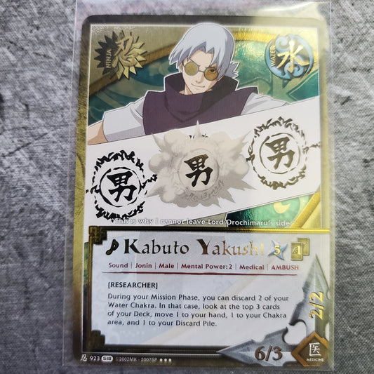 Kabuto Yakushi 923 Super Rare S18 Naruto CCG