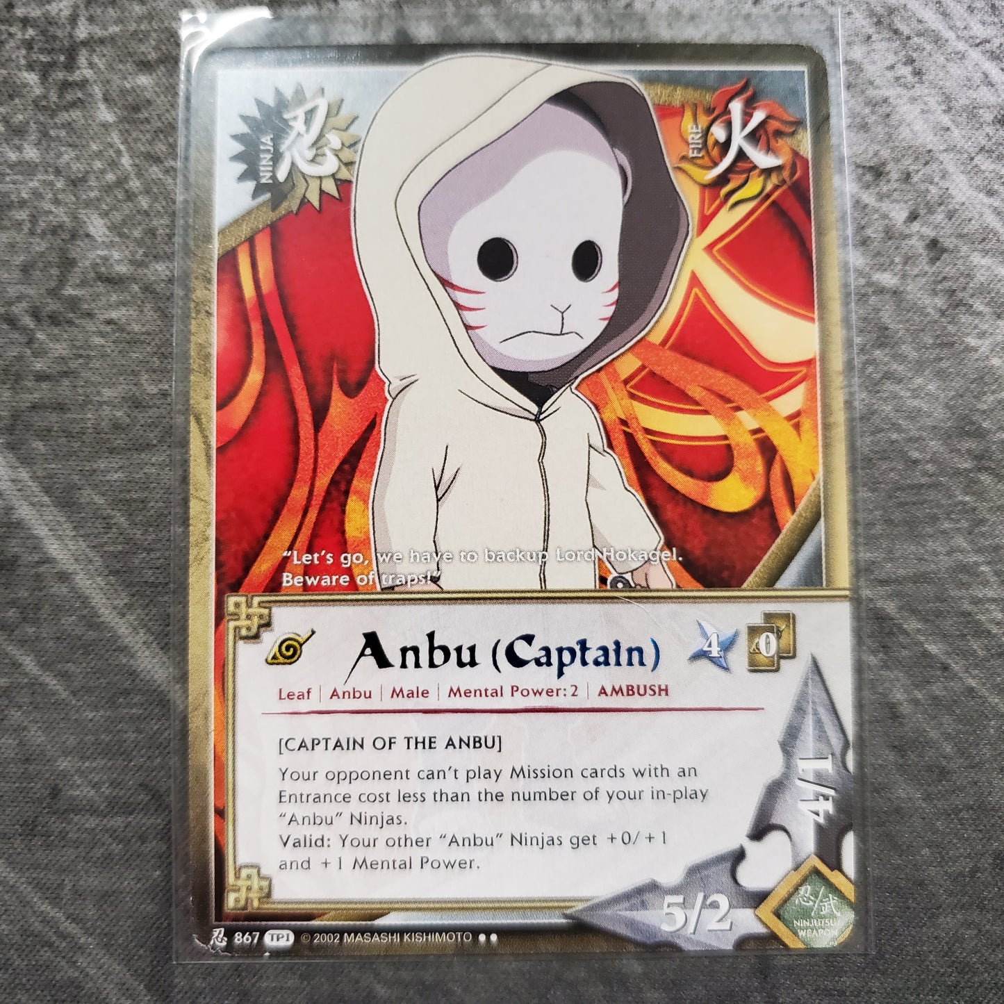 Anbu (Captain) 867 Rare TP1 Naruto CCG