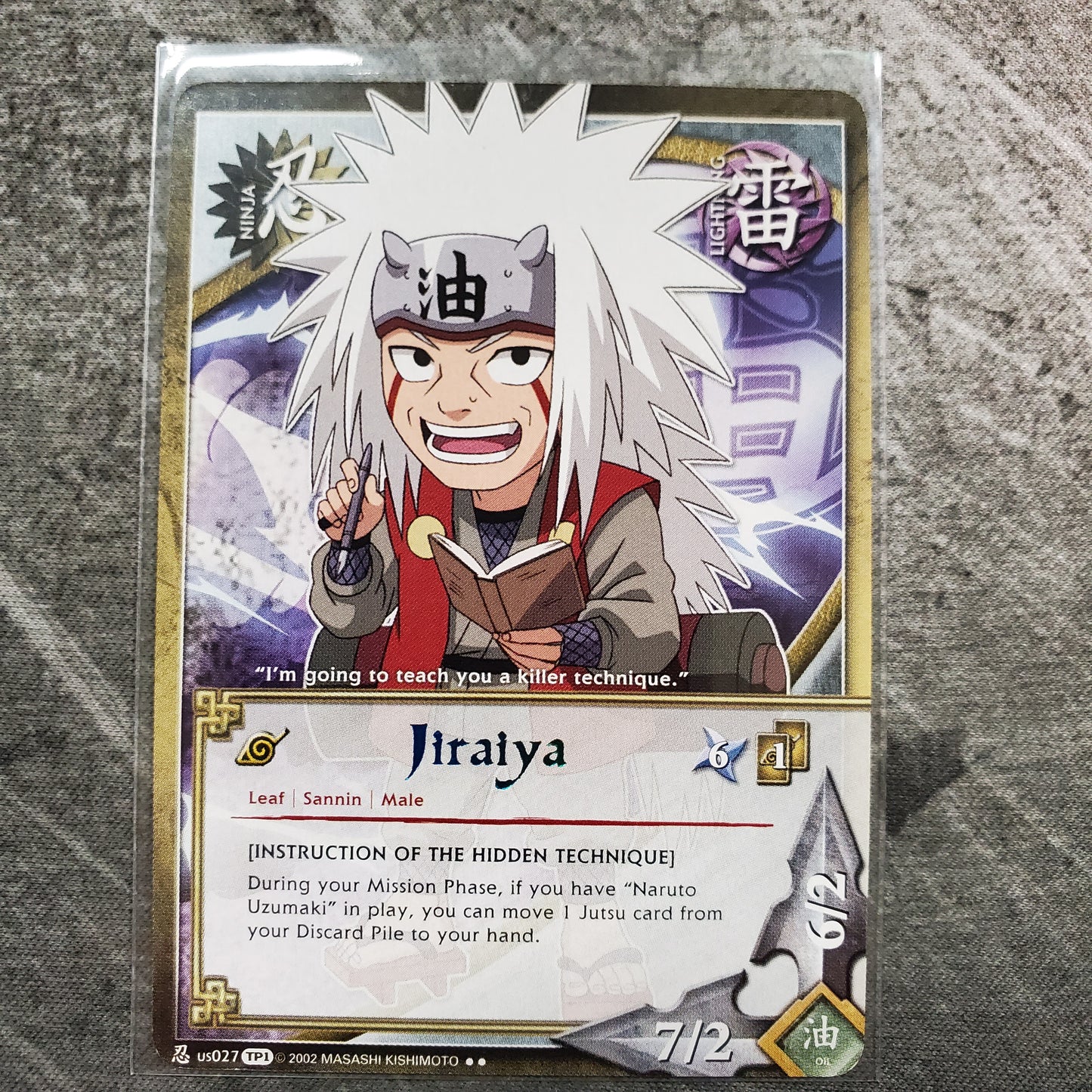 Jiraiya us027 Rare TP1 Naruto CCG