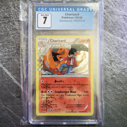 CGC 7 Charizard RC5 Holo Pokemon Generations FNT Collectibles CGC 7 Charizard RC5 Holo Pokemon Generations FNT Collectibles