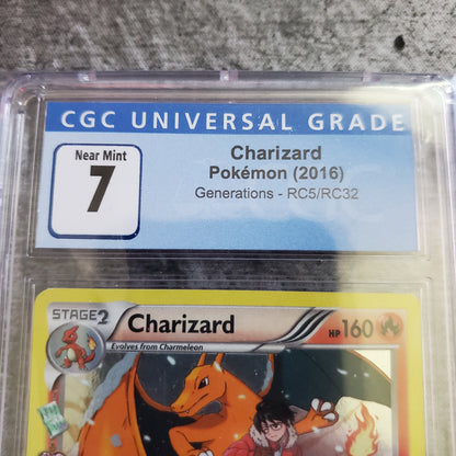CGC 7 Charizard RC5 Holo Pokemon Generations