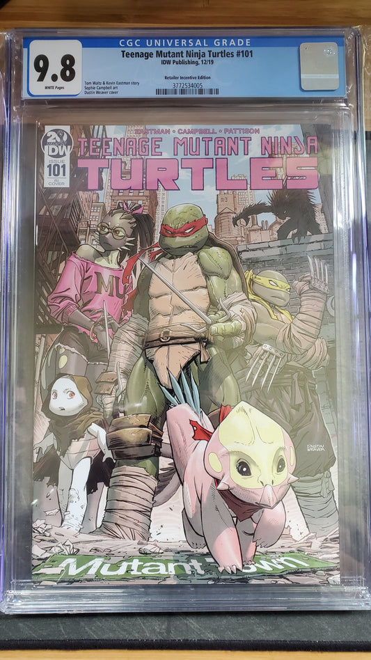 CGC 9.8 Teenage Mutant Ninja Turtles #101 IDW Publishing Retailer Incentive Edition