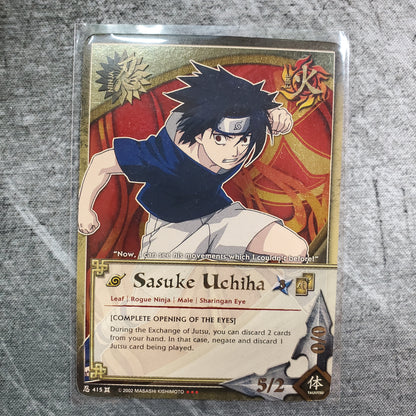 Sasuke Uchiha 415 Super Rare Promo Naruto CCG