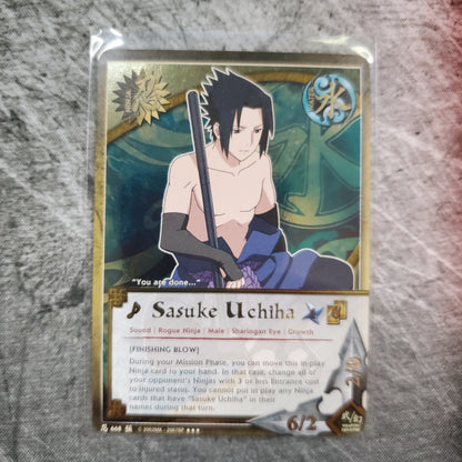 Sasuke Uchiha 668 Super Rare Foretold Prophecy Naruto CCG